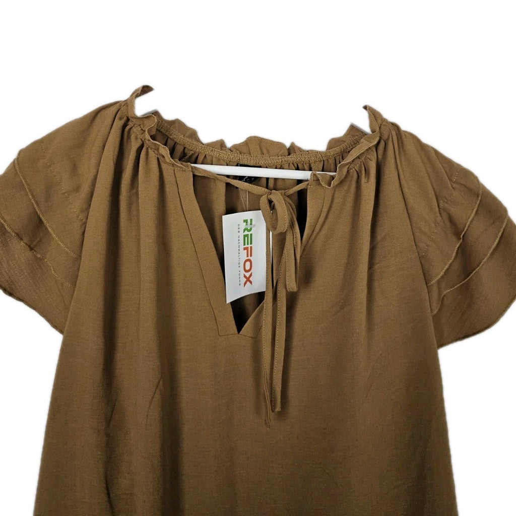 EK8919 Damen Bluse von Shein, Braun, Gr. XL1