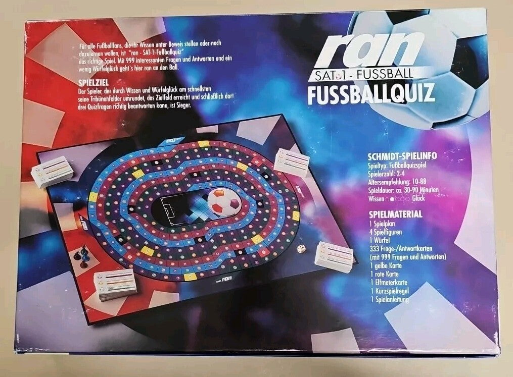 EB2059 Schmidt Spiele Sat 1 Ran Fussballquiz Brettspiel Neu & Versiegelt1