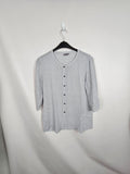 EK6399 Damen Bluse von seidel, Schwarz/ Weiß, Gr.:380