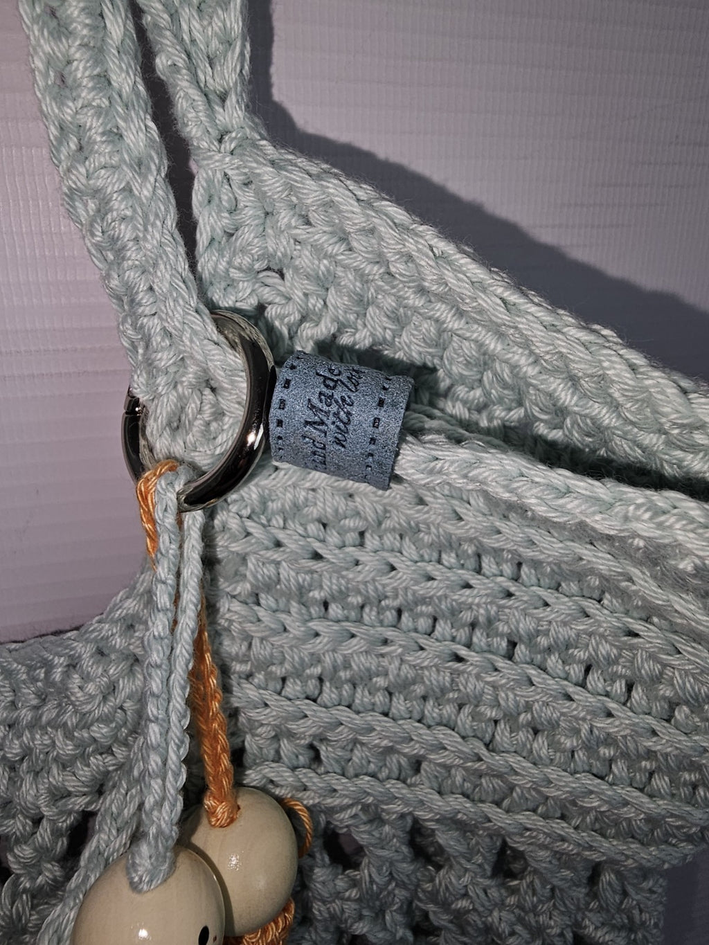 EK7844 Damen Handtasche selbstgemacht, Hellblau3