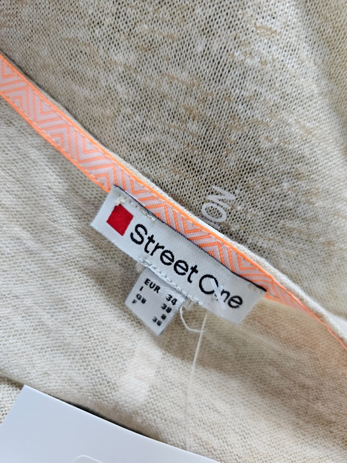 EK6132 Damen T-Shirt von Street One, beige, Gr. 345