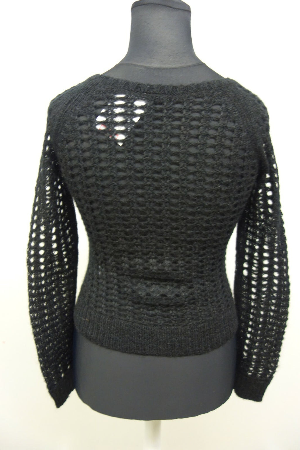 EK1512 Damen Pullover "gelöchert" von Esprit, schwarz, Gr. XS3