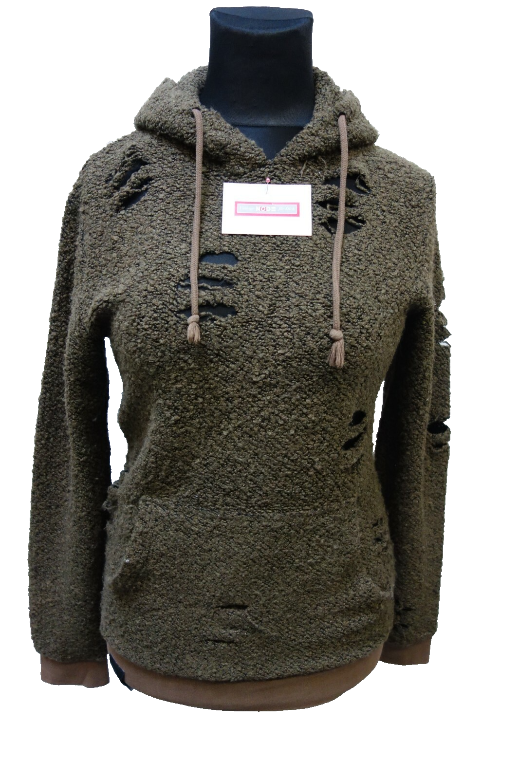 EK0723 Damen Kapuzenpullover von Criminal Damage, grün, M0