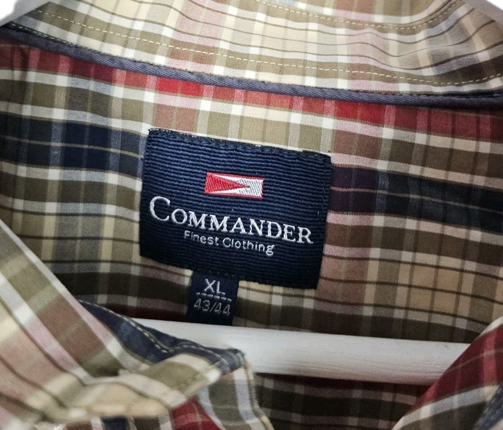 EK10882 Herren Hemd von Commander, Braun, Gr. XL1
