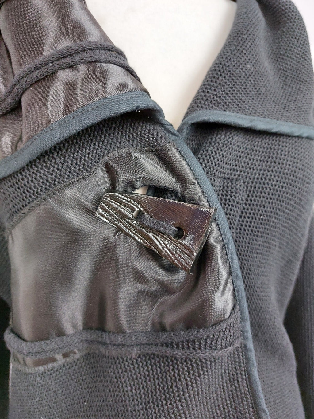 EK4674 Damen Strickjacke von Peter Luft, schwarz, Gr. M1