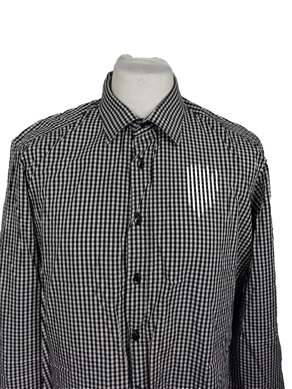 EK5142 Herren Hemd von Angelo Litrico, schwarz-weiß, Gr.2XL1