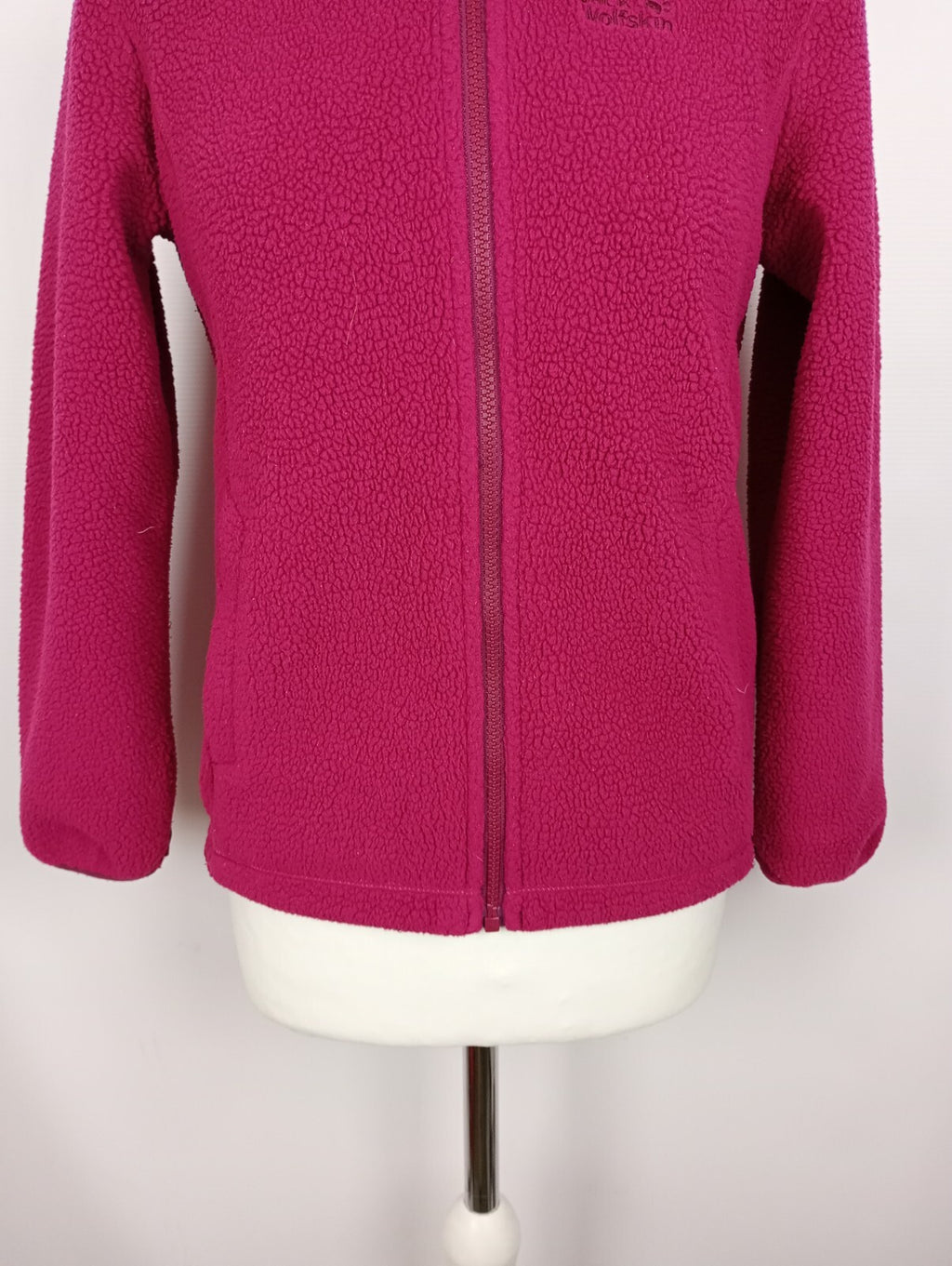 EK3033 Mädchen Fleecejacke von Jack Wolfskin, himbeerrot, Gr. 1522