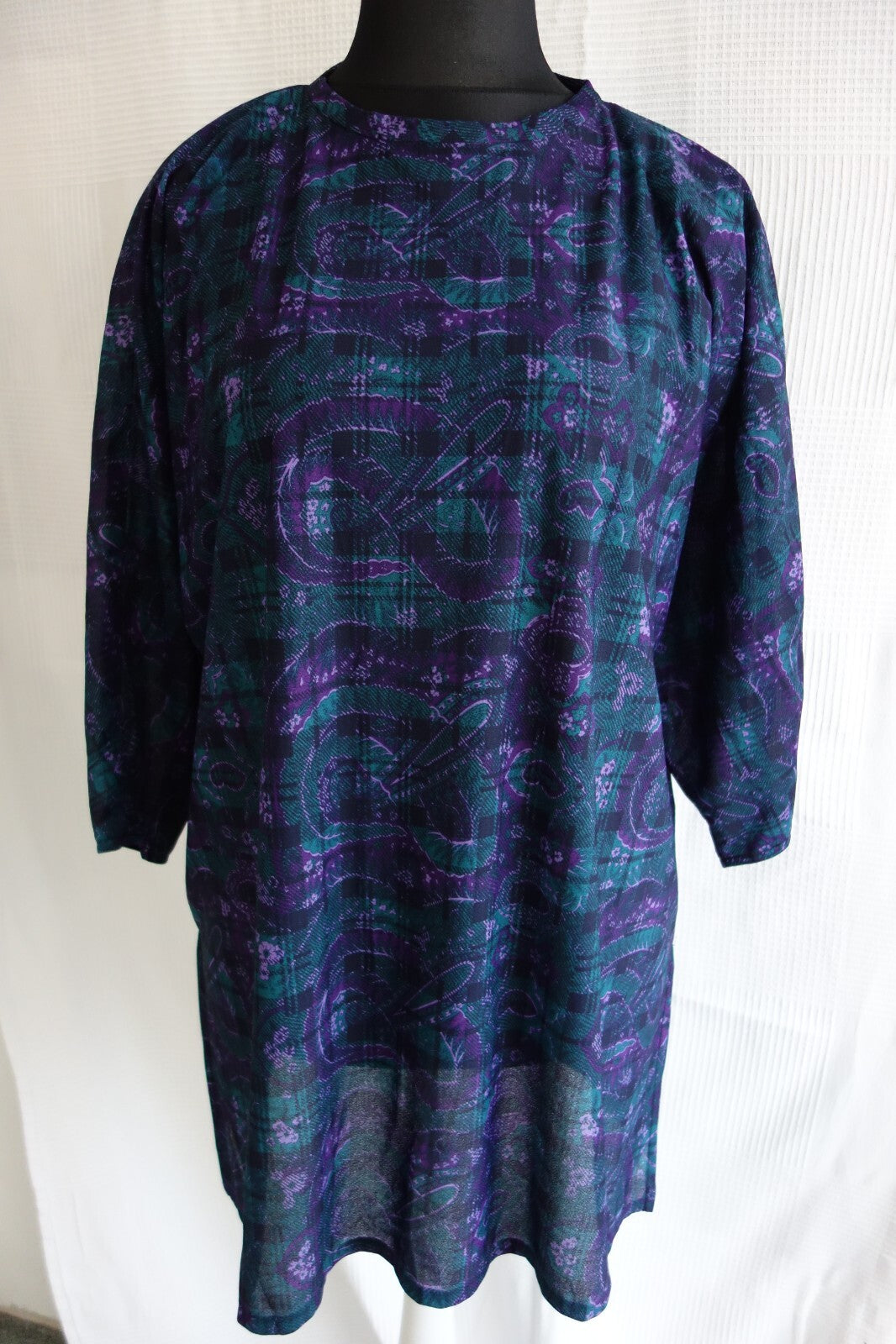 EK4267 Damen Shirt, lila- grün, Gr.520