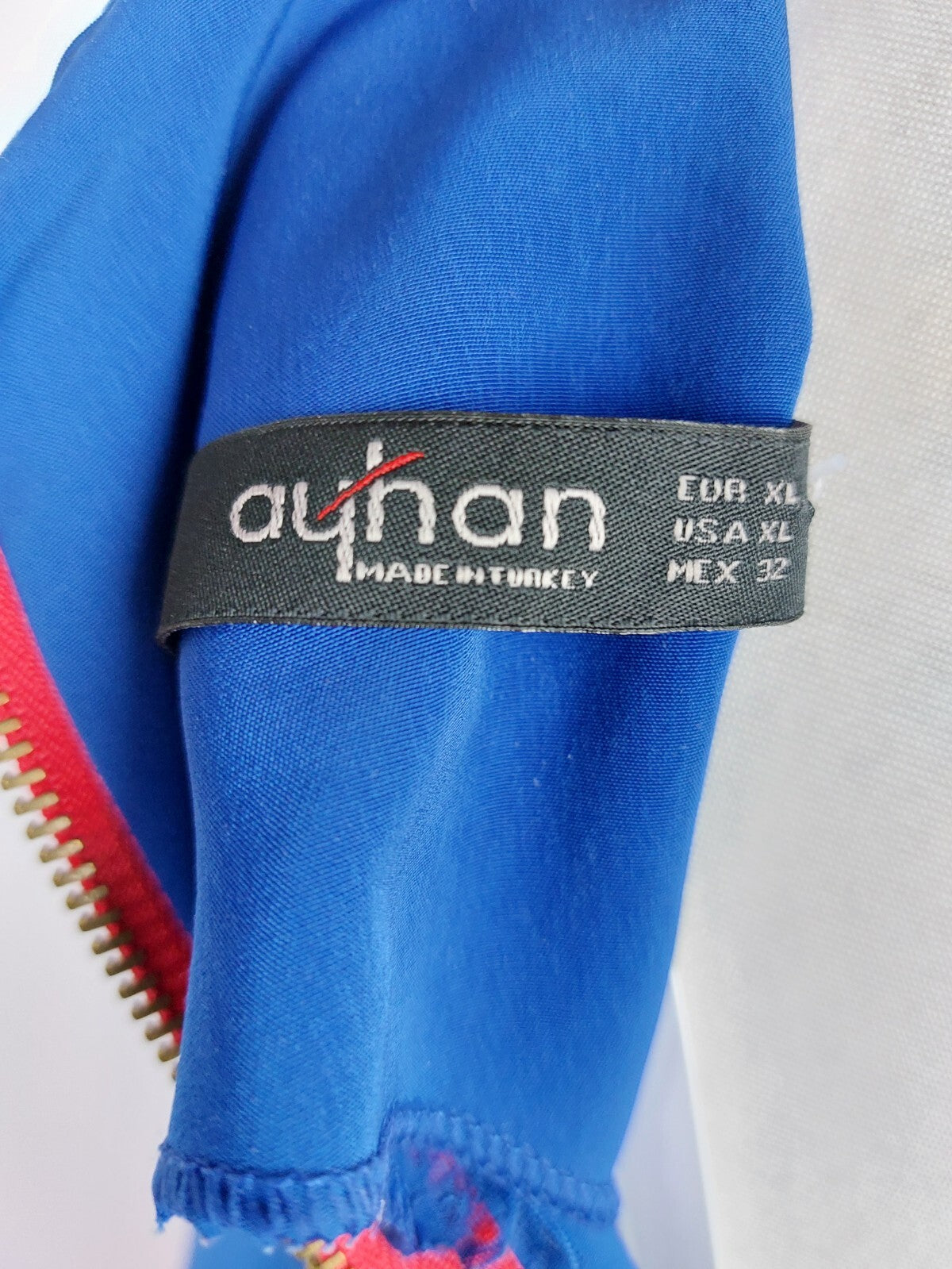 EK5049 Damen Kleid von ayhan, blau/rot, Gr. XL (fällt kleiner aus)6
