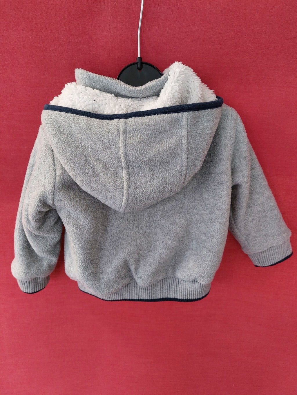 EK1526 Baby Kuscheljacke von C&A, grau, Gr. 685