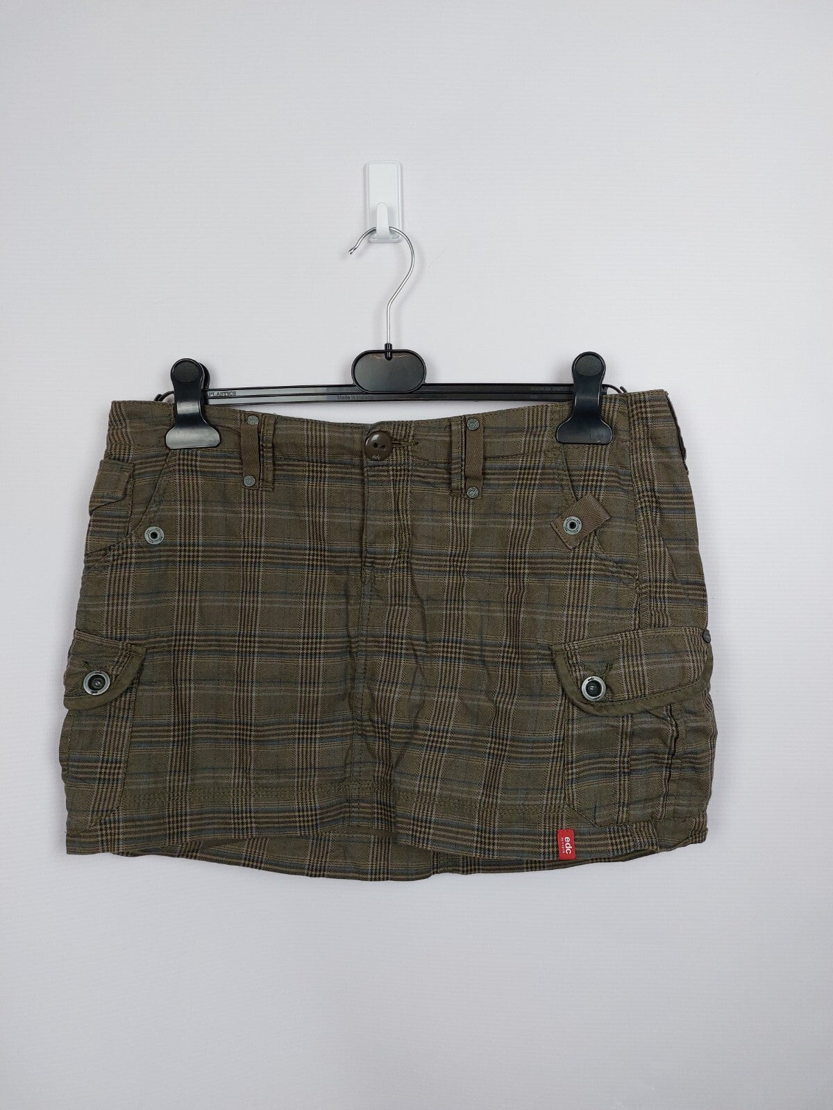 EK4435 Damen Rock von edc by Esprit, braun kariert, Gr. 380