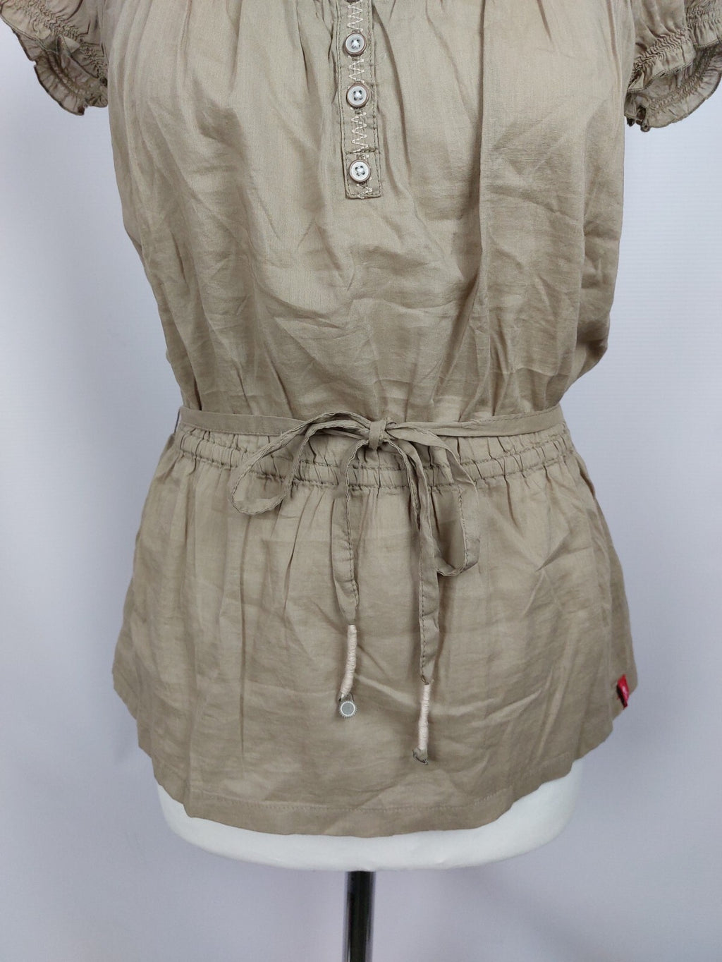 EK3920 Damen Bluse von edc, beigebraun, Gr. S2