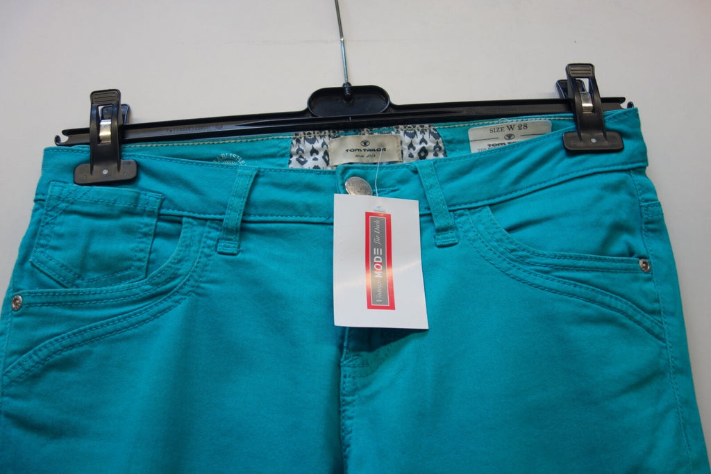 EK2180 Damen Capri Hose von Tom Tailor, türkis, Gr. W281