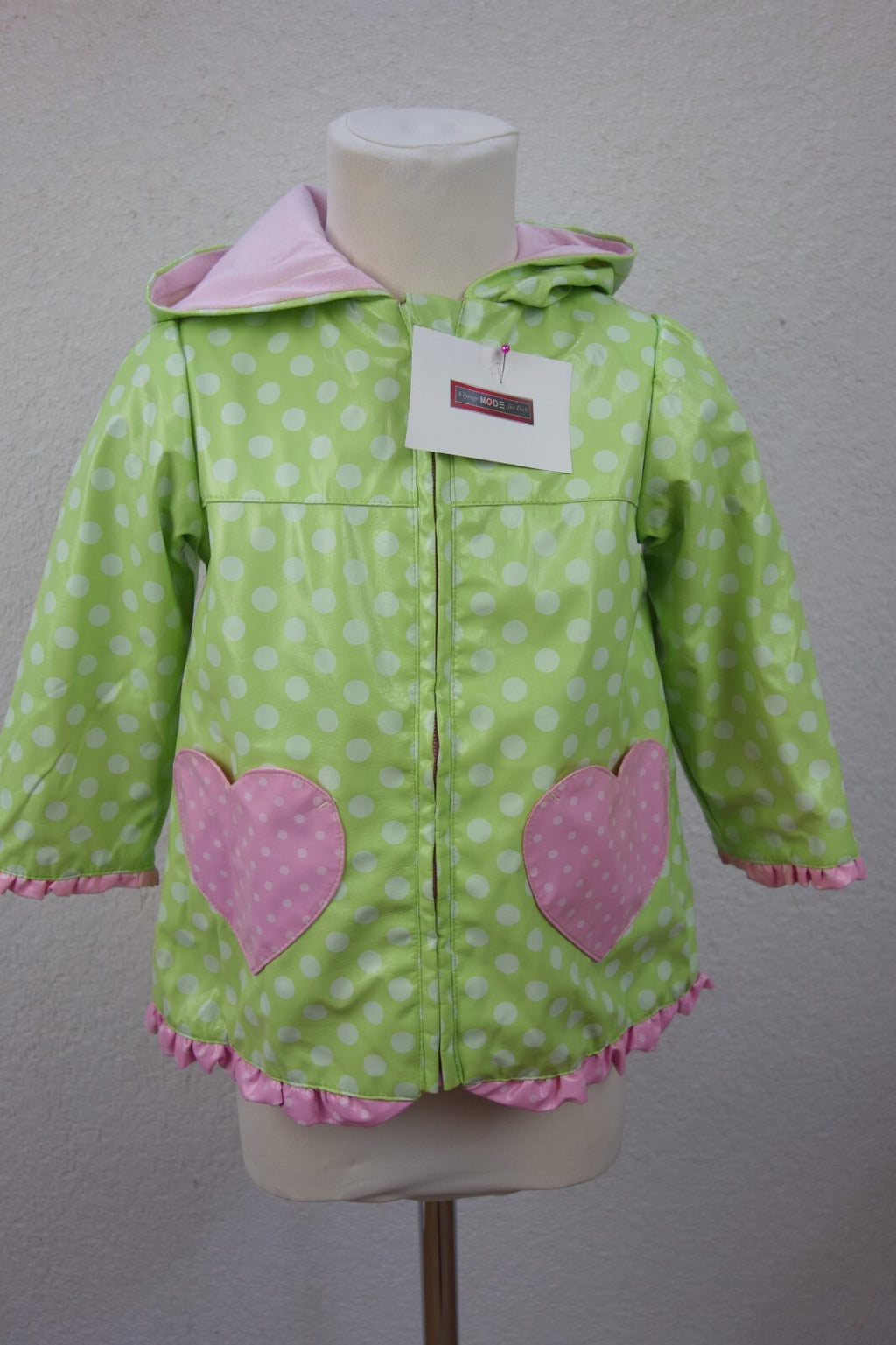 EK4184 Mädchen Regenjacke von LondonFog. , grün, Gr.86/920