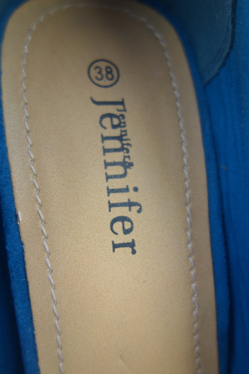 ES0043 Damen Pumps von Jennifer, blau, Gr. 382