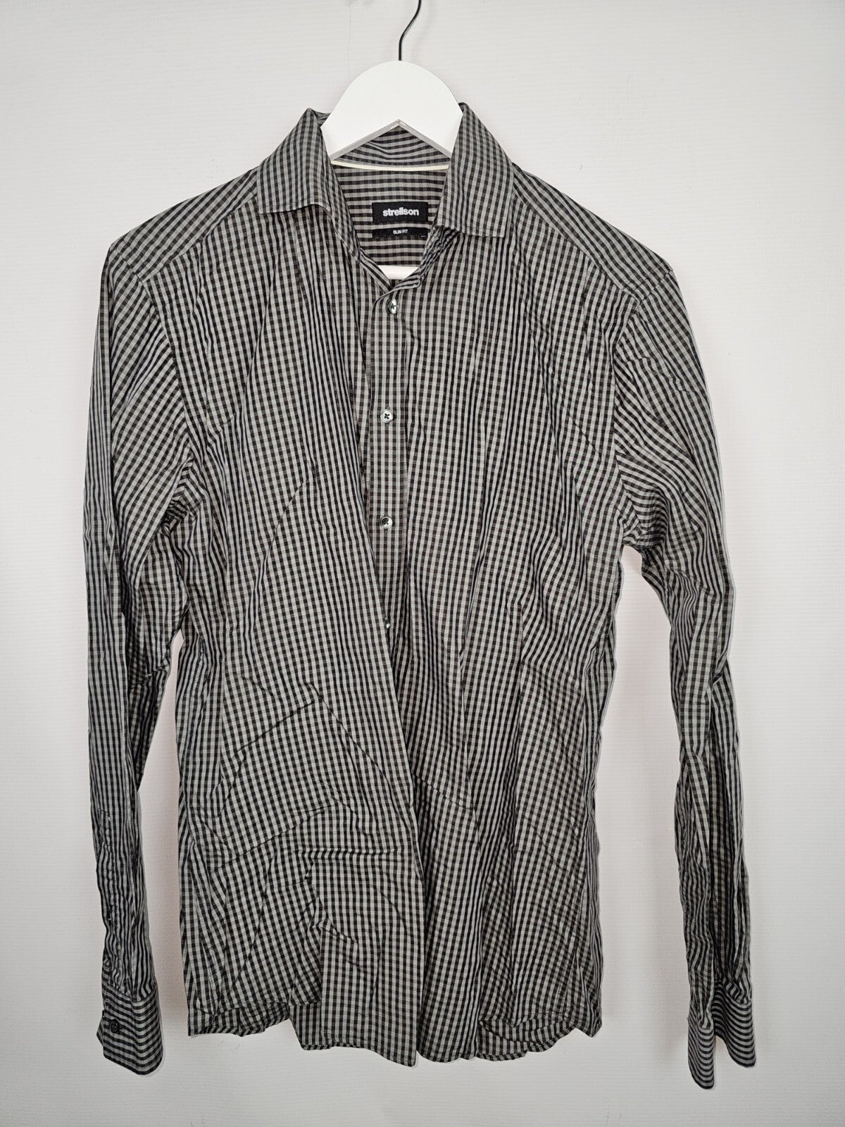 EK6818 Herren Hemd von Strellson, grau, Gr.39 (15 1/2)0