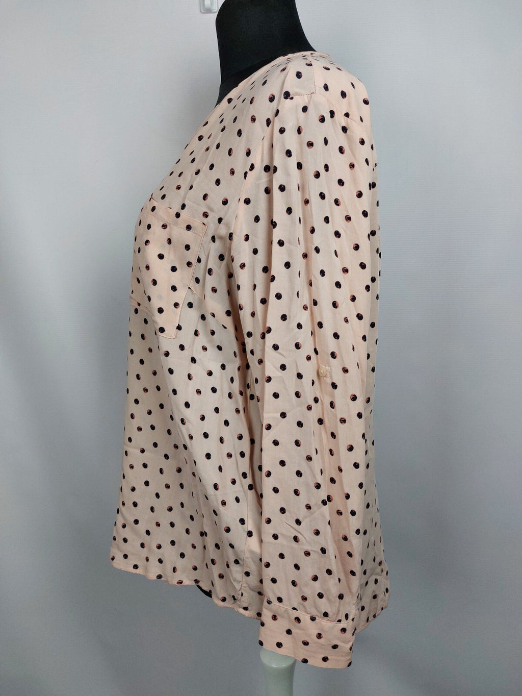 EK4804 Damen Bluse von Tom Tailor, rosa, gepunktet, Gr. 444