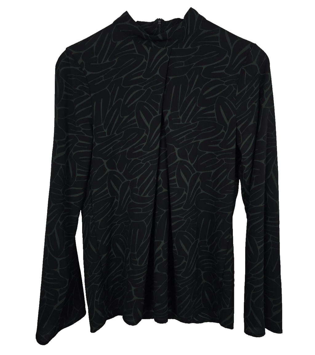 EK8057 Damen Bluse von Ichi, schwarz-grün, Gr.M0