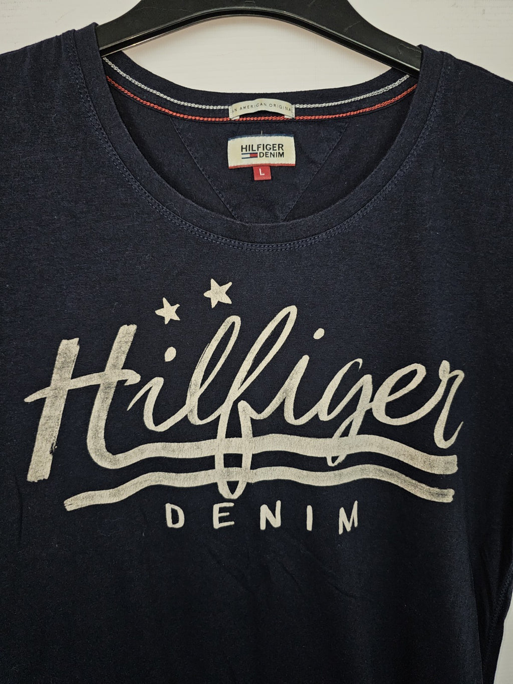 EK5864 Damen T-Shirt von Hilfiger Denim, Blau, Gr. L1