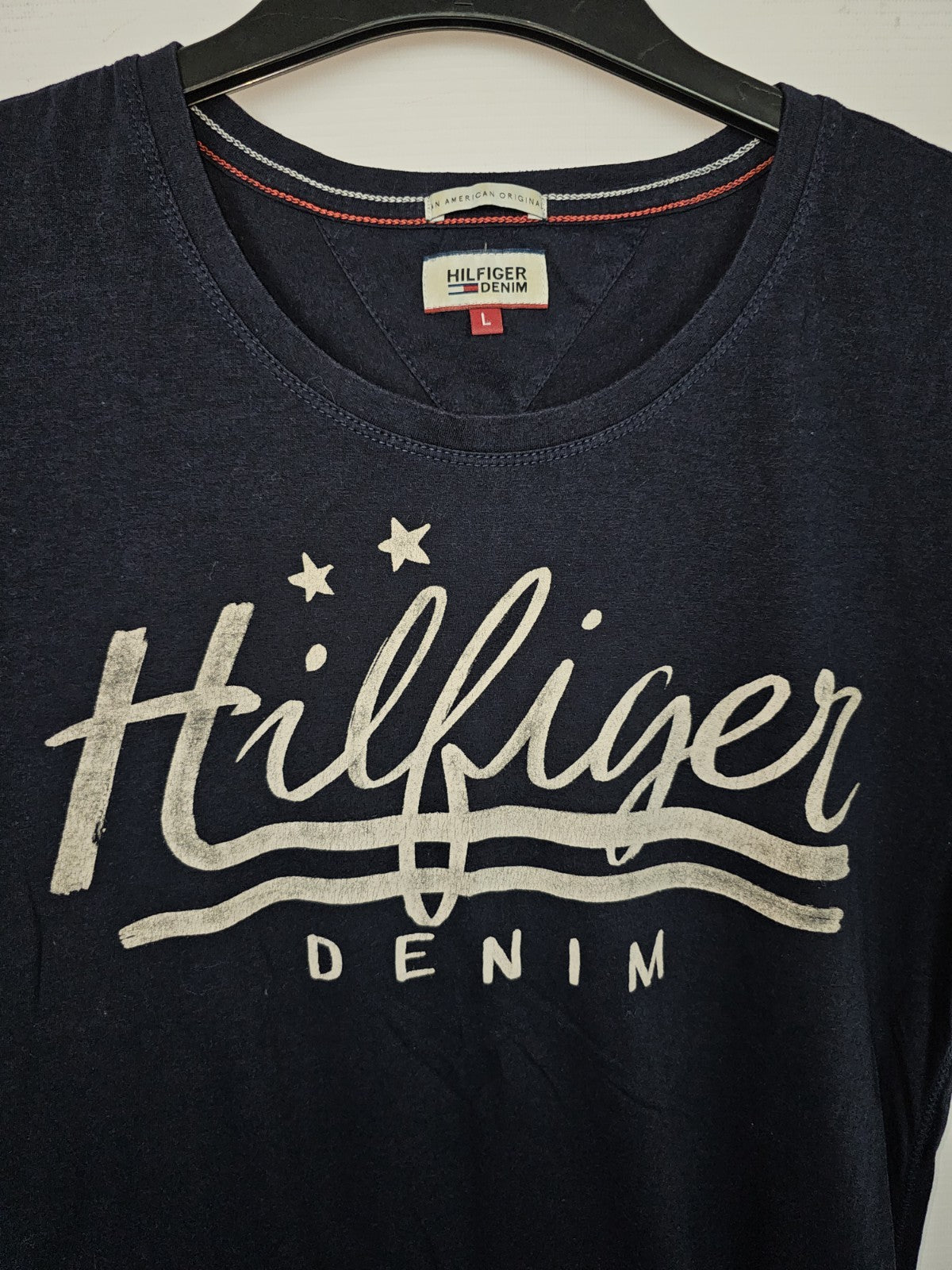 EK5864 Damen T-Shirt von Hilfiger Denim, Blau, Gr. L1