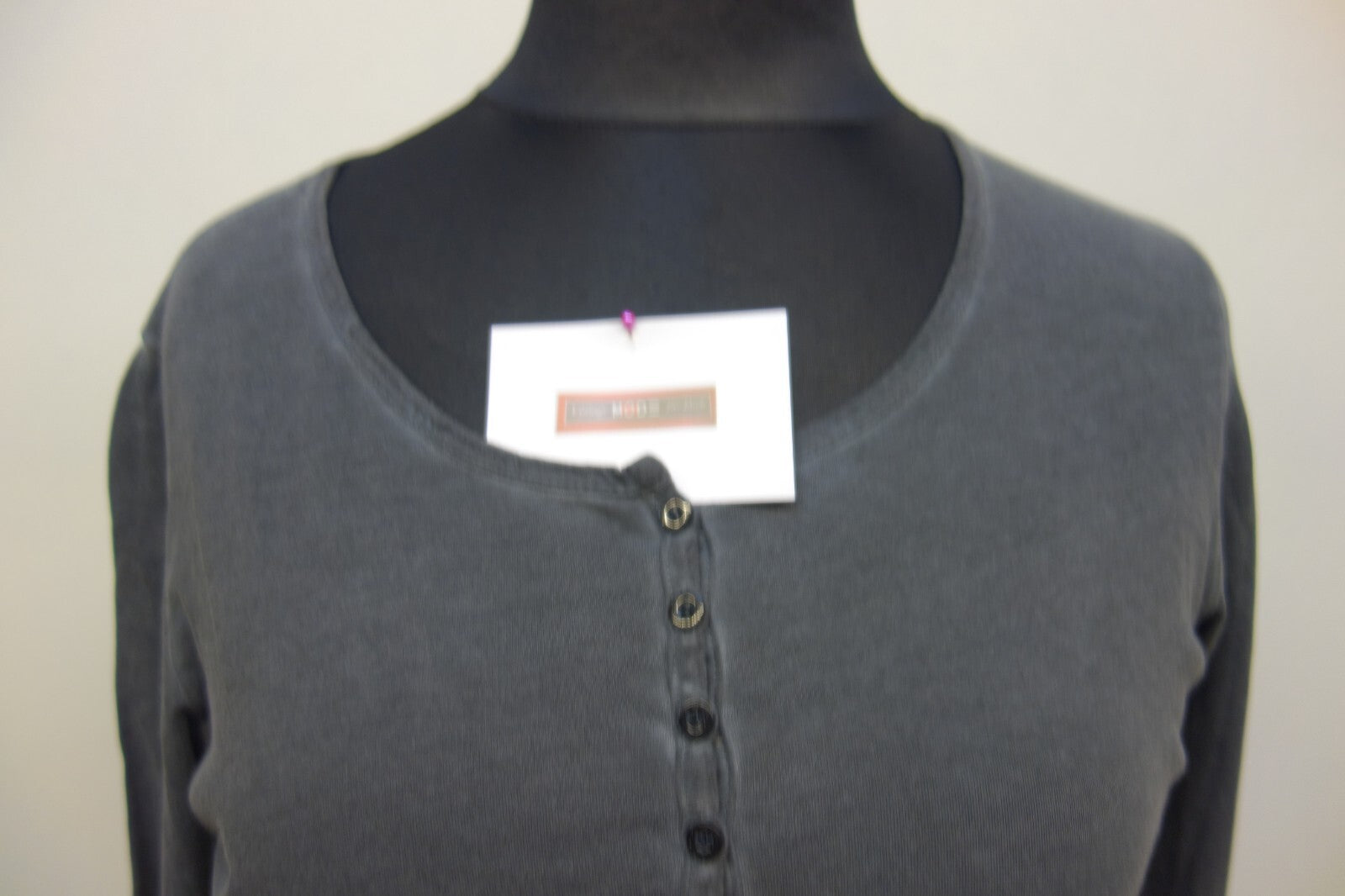 EK2417 Damen Langarmshirt von Via Appia, grau, Gr. M1