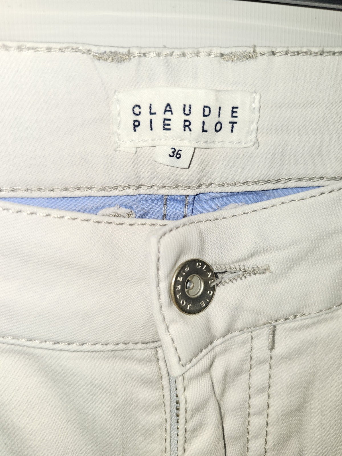 EK9021 Damen Hose von Claudie Pierlot, weiß, Gr.362
