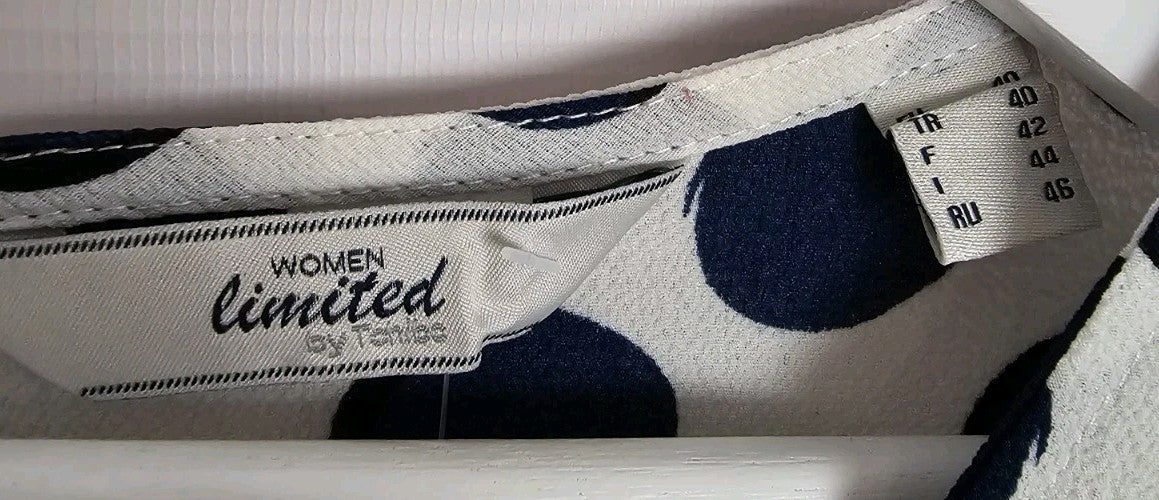 EK9682 Damen Bluse von Tchibo, blau-weiß, Gr.402