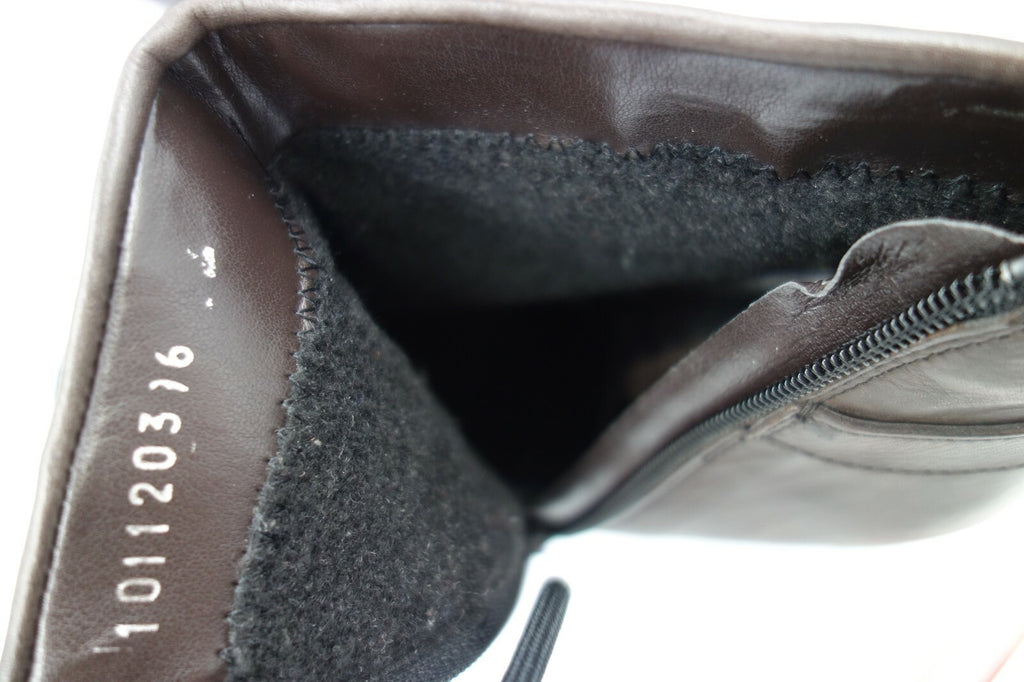 ES0102 Damen Stiefeletten von Zanon&Zago, dunkelbraun, 415