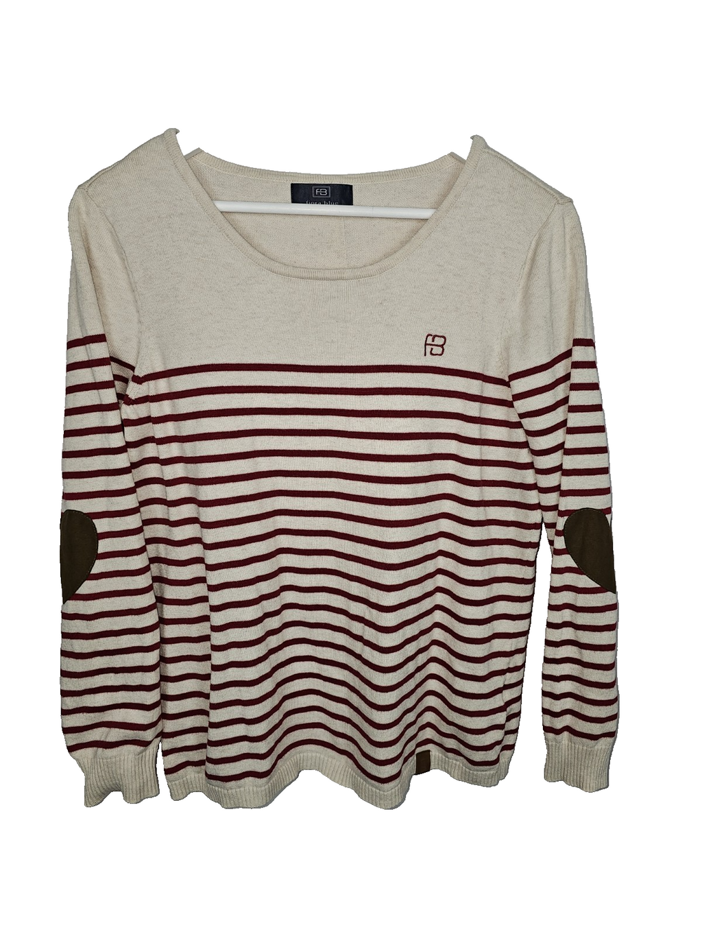 EK7617 Damen Pullover von Fiora Blue, beige-rot, Gr.420