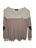 EK7617 Damen Pullover von Fiora Blue, beige-rot, Gr.420