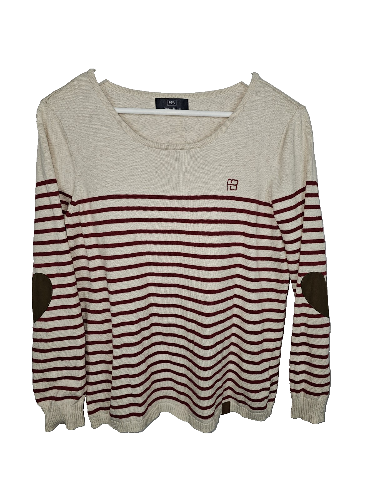 EK7617 Damen Pullover von Fiora Blue, beige-rot, Gr.420