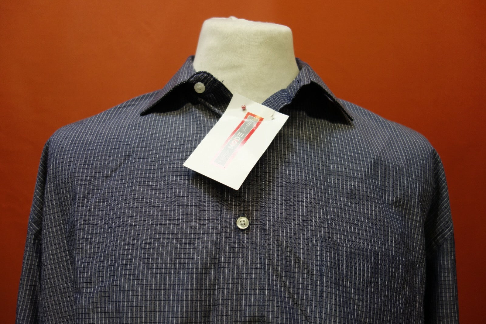 EK0142 Herren Hemd von Roger Kent, XL, blau, kariert1