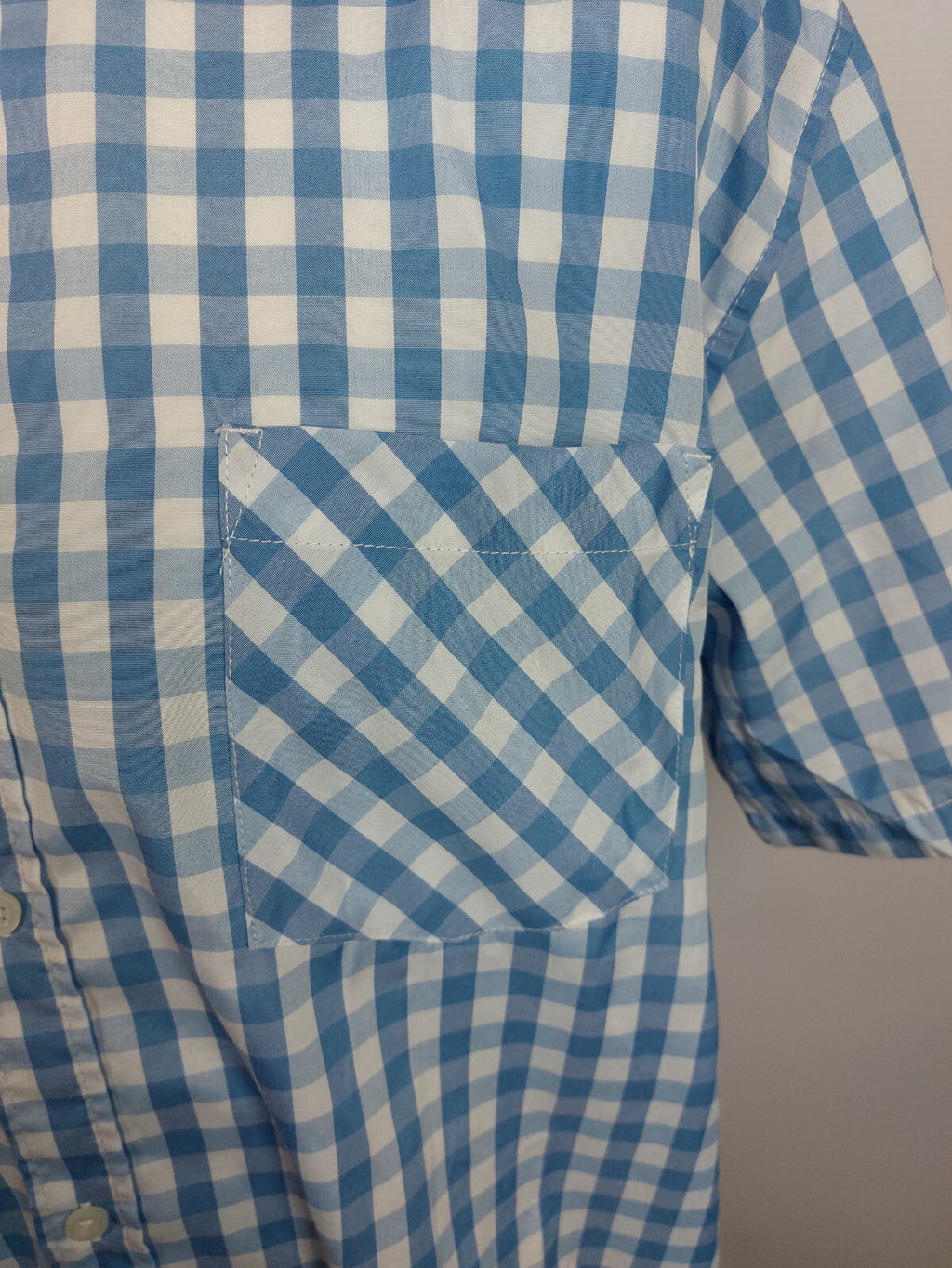 EK4349 Herren Hemd von Identic, blau/weiß kariert,Gr. 2XL3