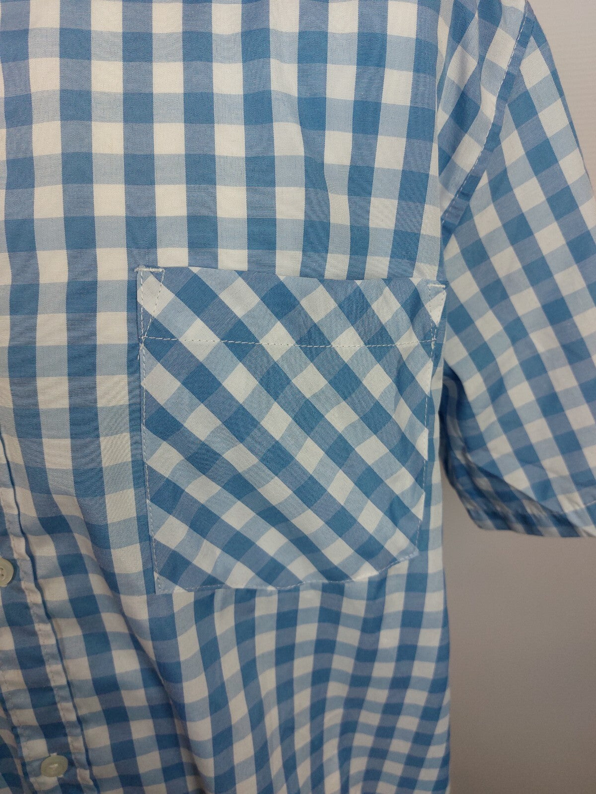 EK4349 Herren Hemd von Identic, blau/weiß kariert,Gr. 2XL3