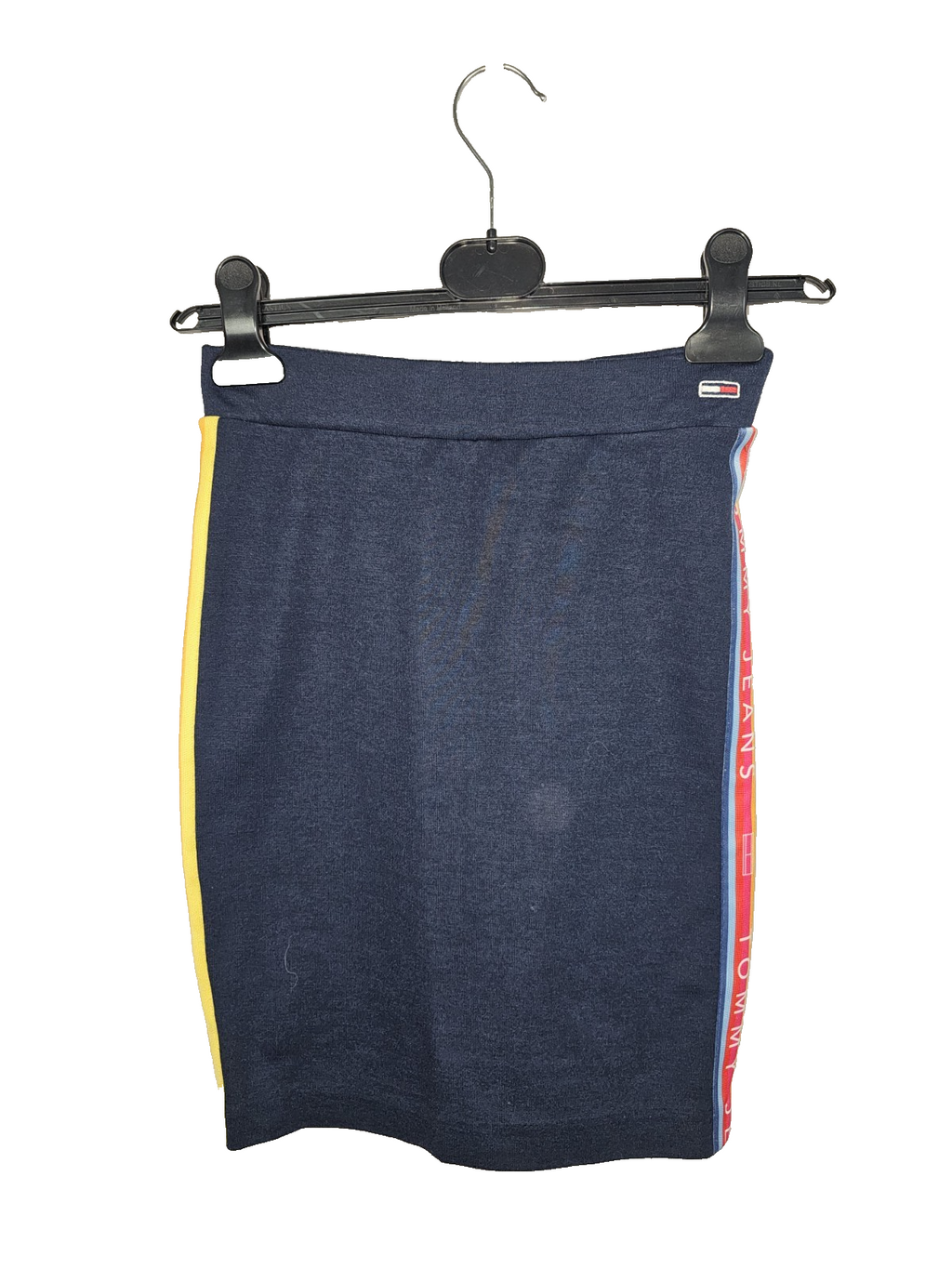 EK4891 Damen Rock von Tommy Jeans Hilfiger , Dunkelblau, Gr.XS0