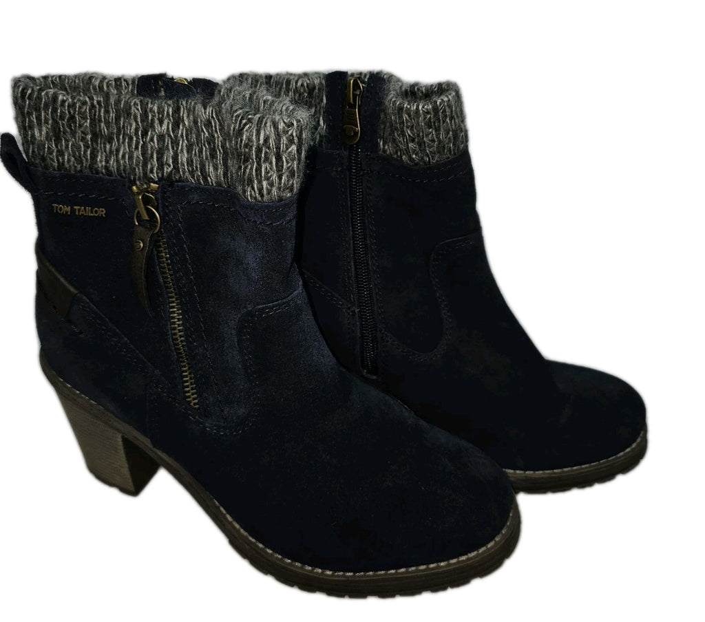 EK791 Damen Stiefelette von Tom Tailor, blau, Gr.411