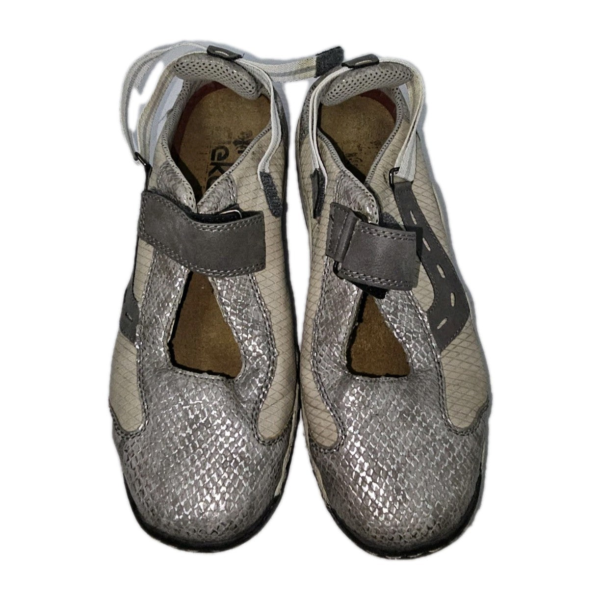 ES263 Damen Halbschuh von Rieker, grau, Gr.371