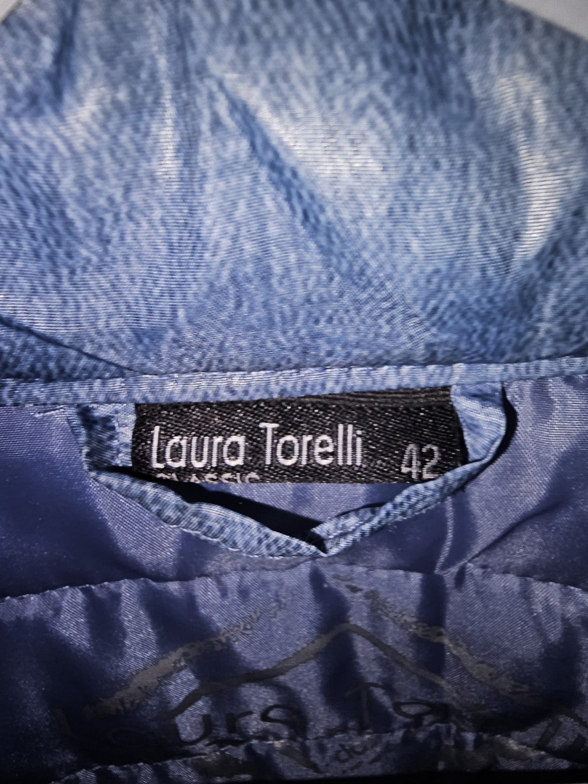 EK11051 Damen Steppjacke von Laura Torelli Gr. 42 (mit Maße) in blau3