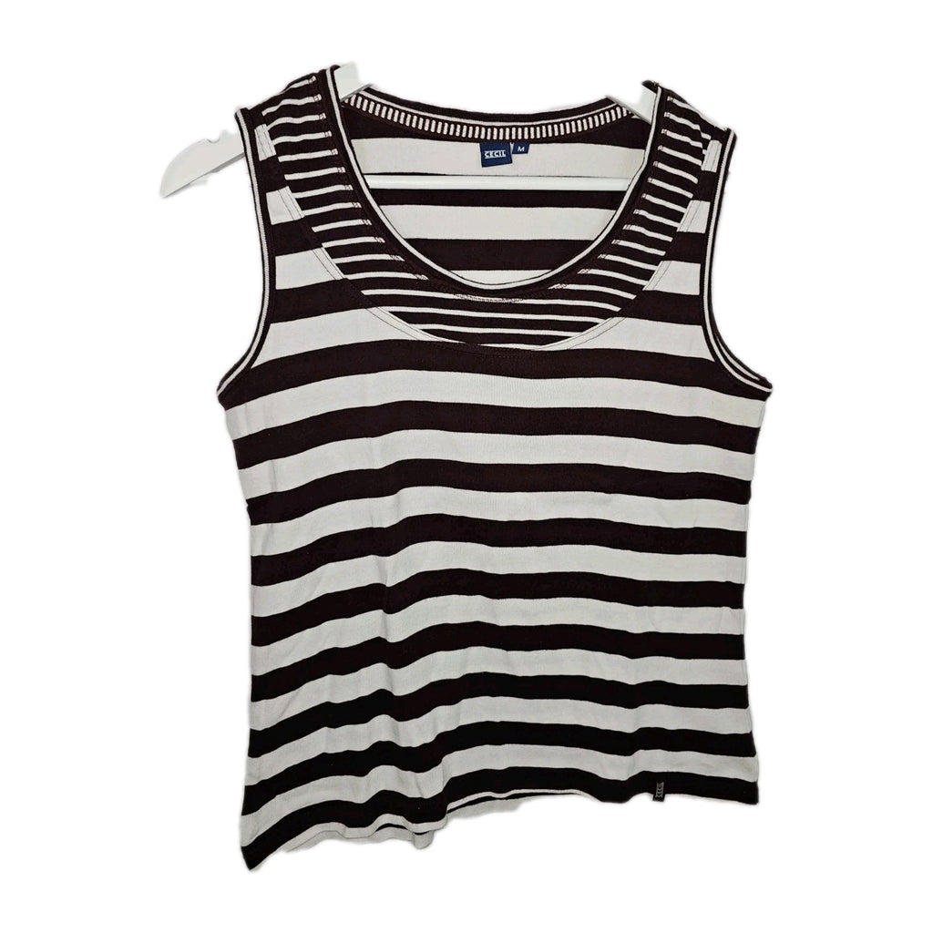 EK9042 Damen Trägershirt von Cecil, Weiß/Rot, Gr. M0