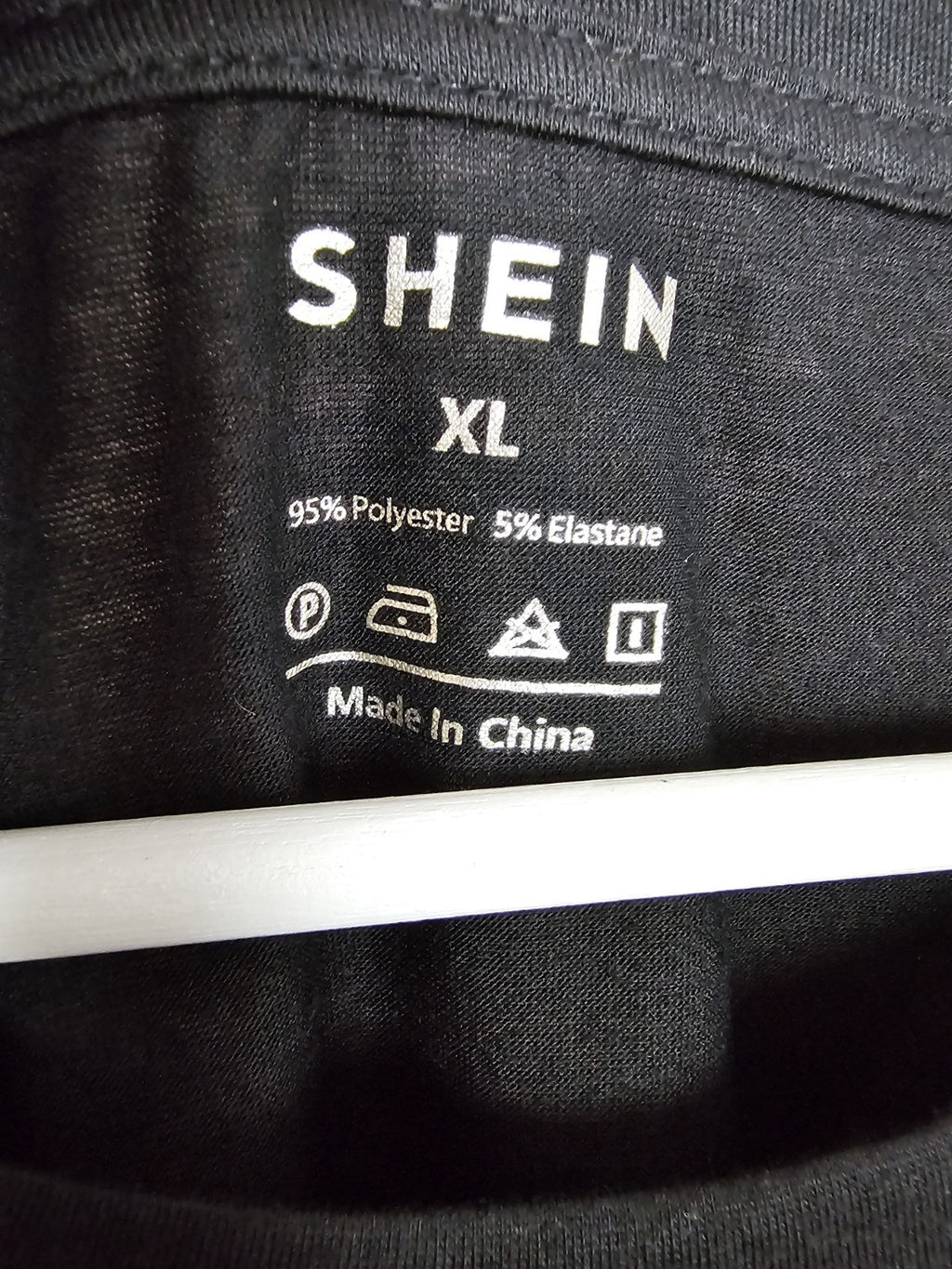 EK7550 Damen T-Shirt von Shein, Schwarz, Gr.XL2
