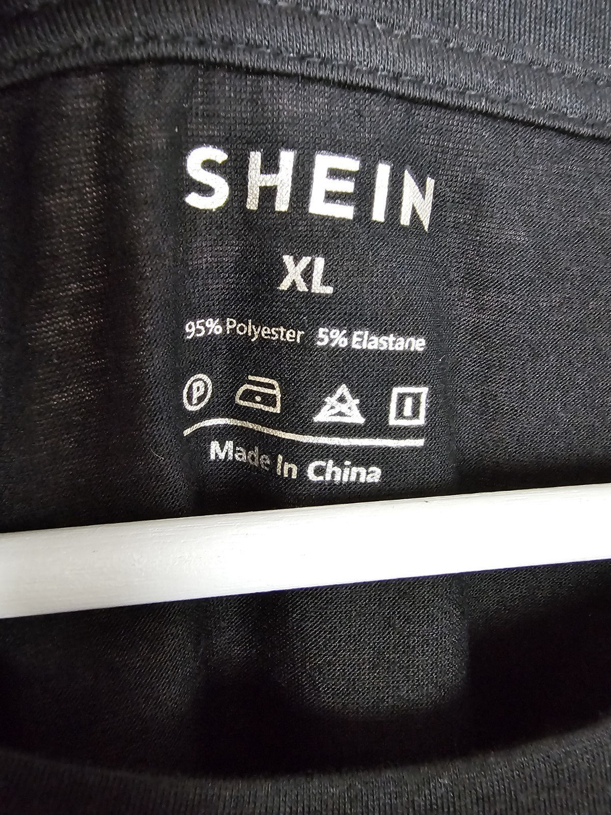 EK7550 Damen T-Shirt von Shein, Schwarz, Gr.XL2