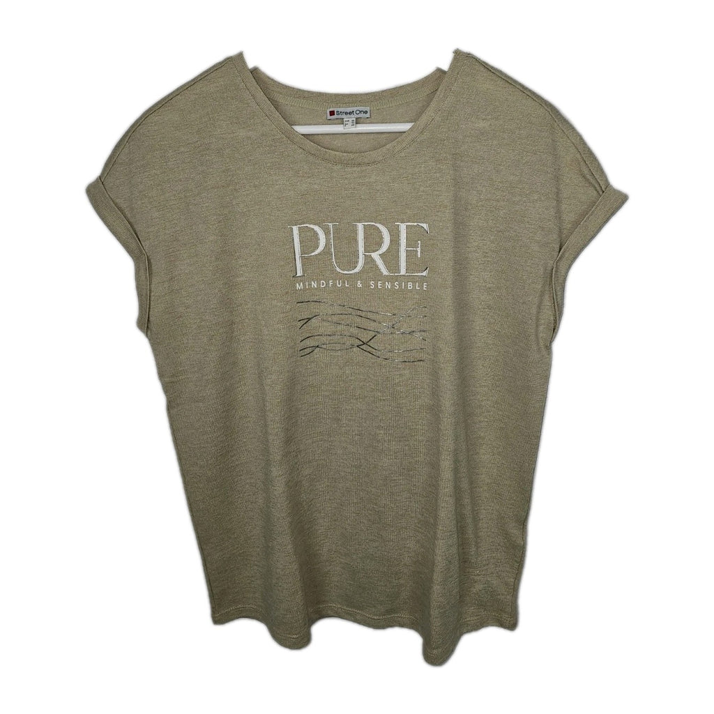EK9114 Damen T-Shirt von Street One, Beige, Gr. 380