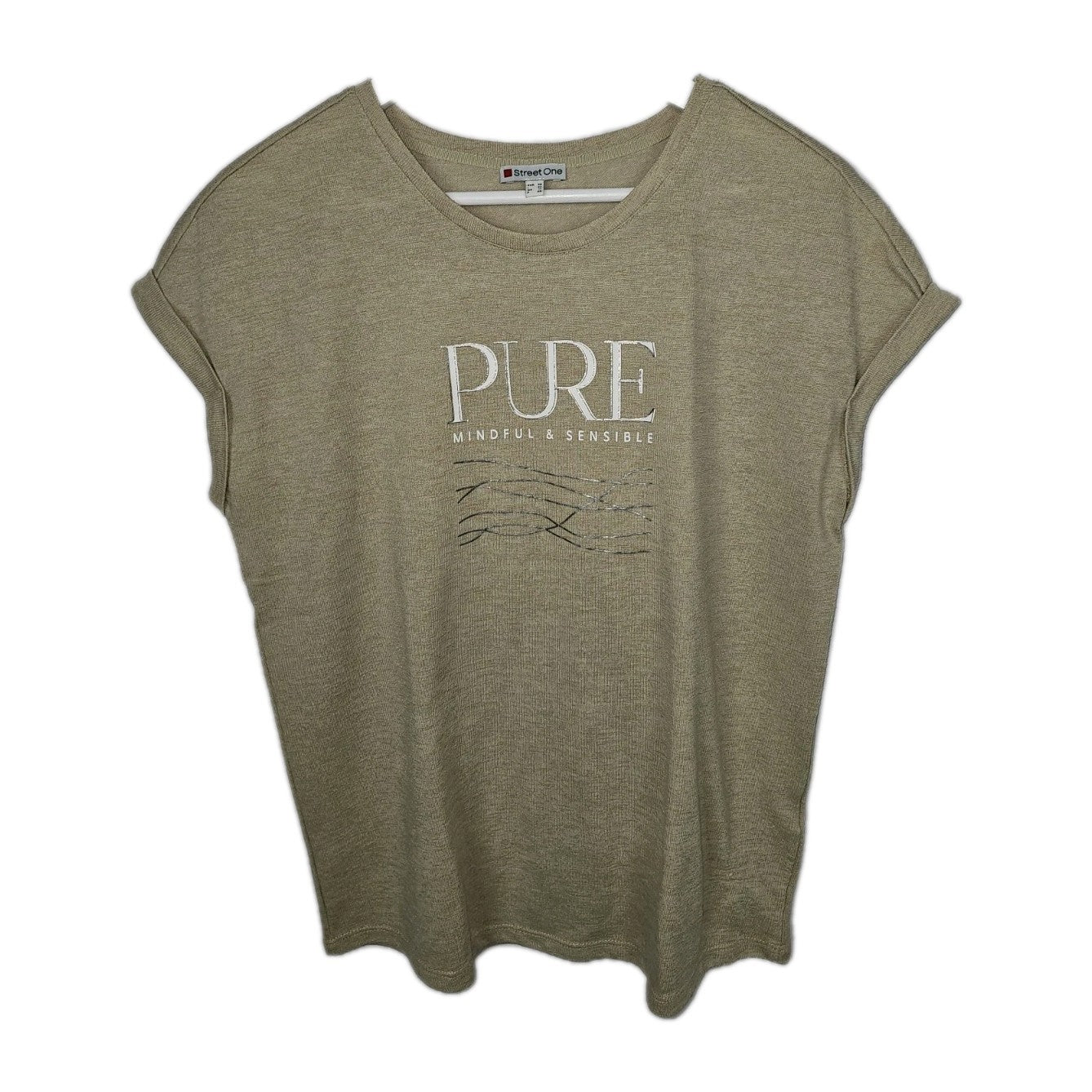 EK9114 Damen T-Shirt von Street One, Beige, Gr. 380