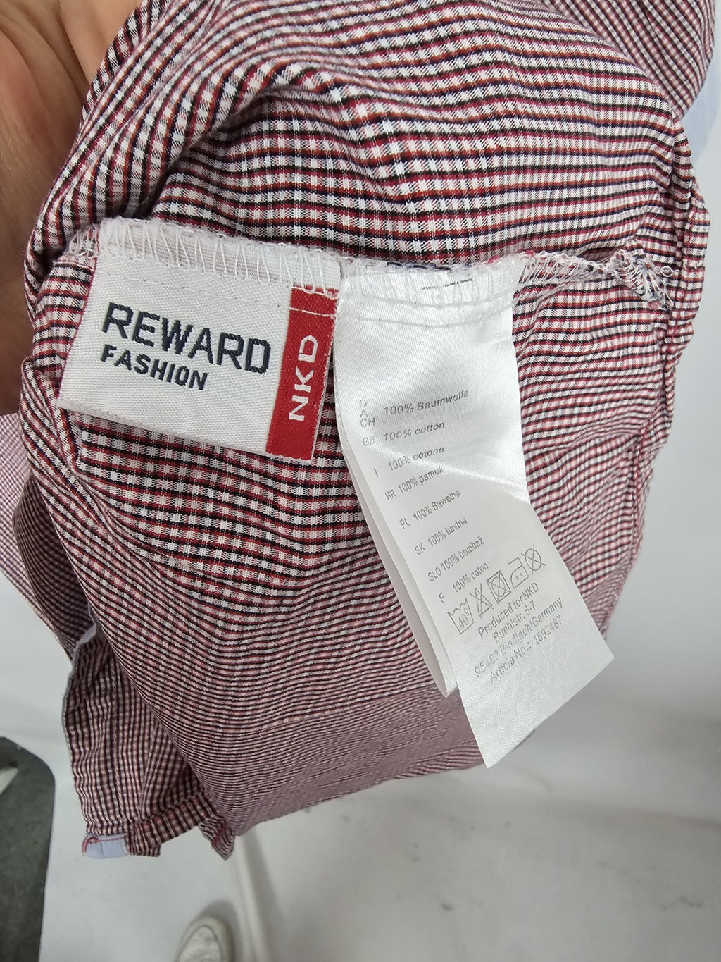 EK8917 Herren Hemd von Reward, Rot, Gr. XL4