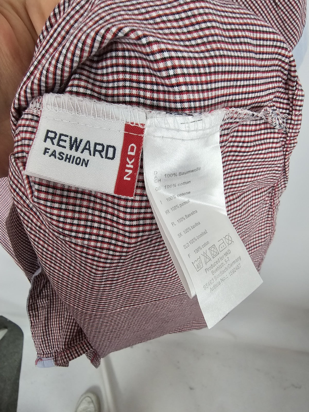 EK8917 Herren Hemd von Reward, Rot, Gr. XL4