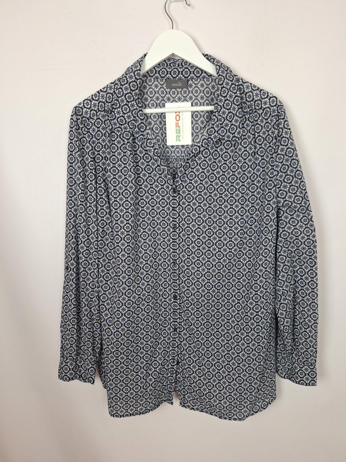 EK8752 Damenbluse Yessica Blau Gr.M0