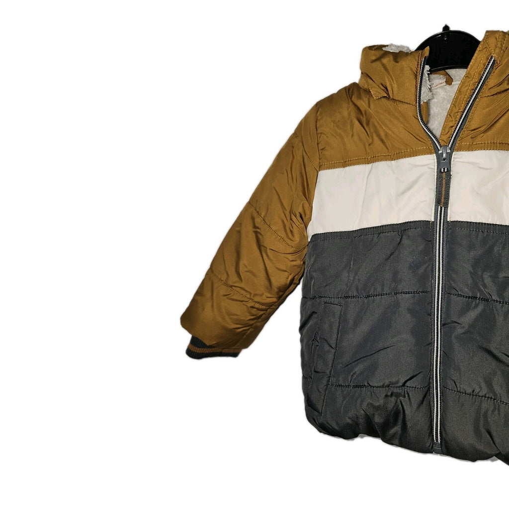 EK11324 Kinder Winterjacke von Liegelind, Braun/ Grau, Gr. 861