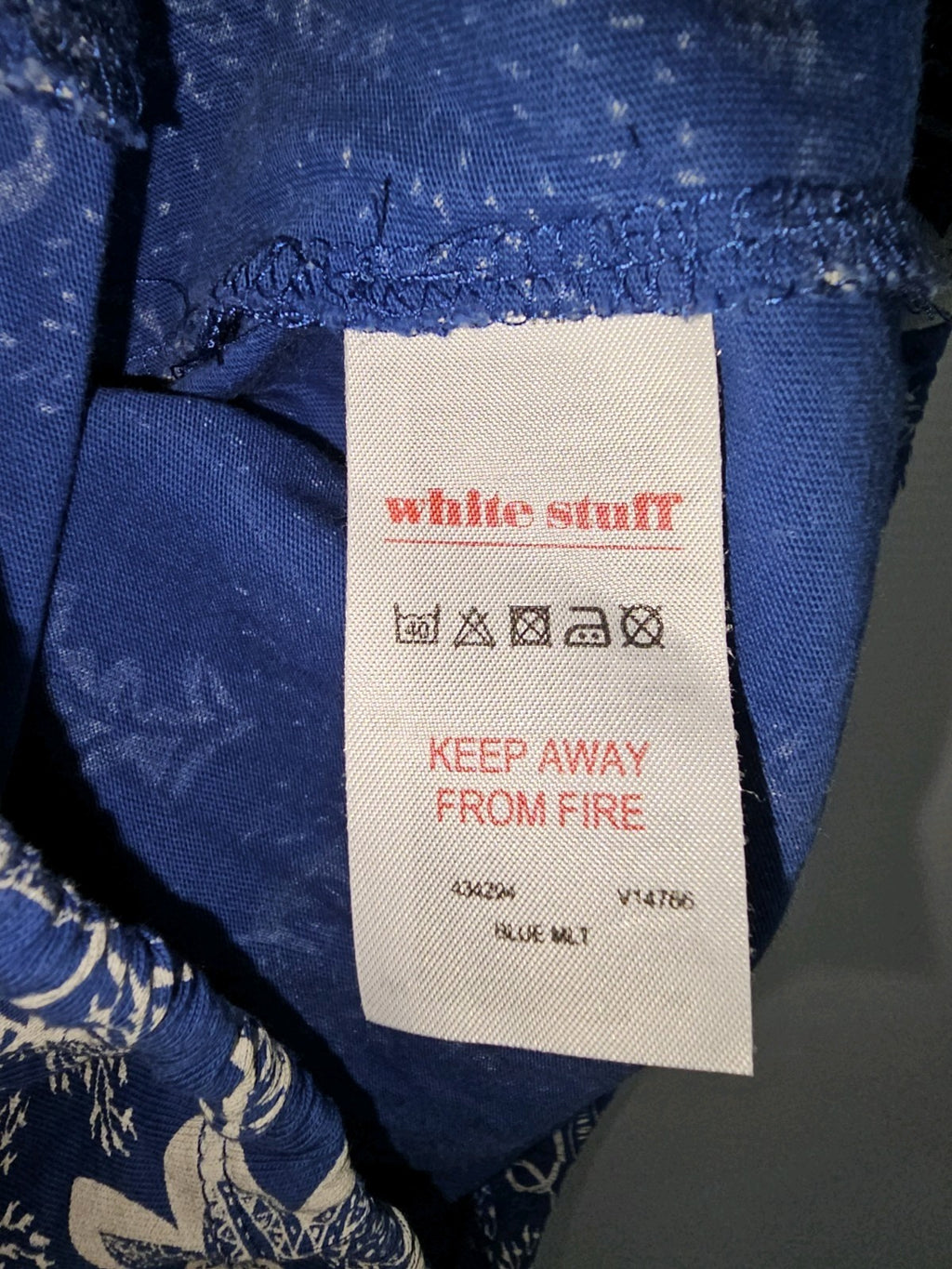 EK9986 Damen Bluse Von White Stuff, Blau, Gr. 382