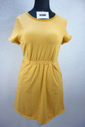 EK4107 Damen Kleid von Tom Tailor, gelb, weiß gestreift, Gr. L0