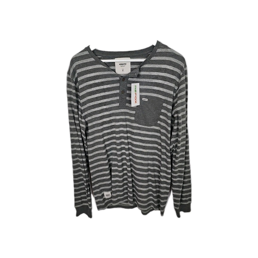 EK9213 Herrenshirt Wemoto Gr.M Grau Gestreift0